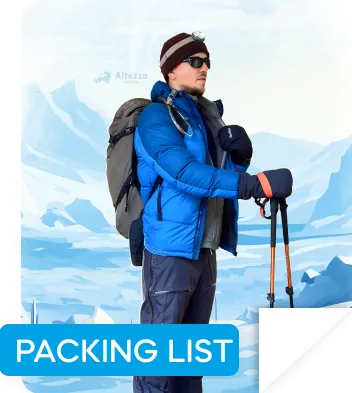 Hent din PDF-pakkeliste til Kilimanjaro