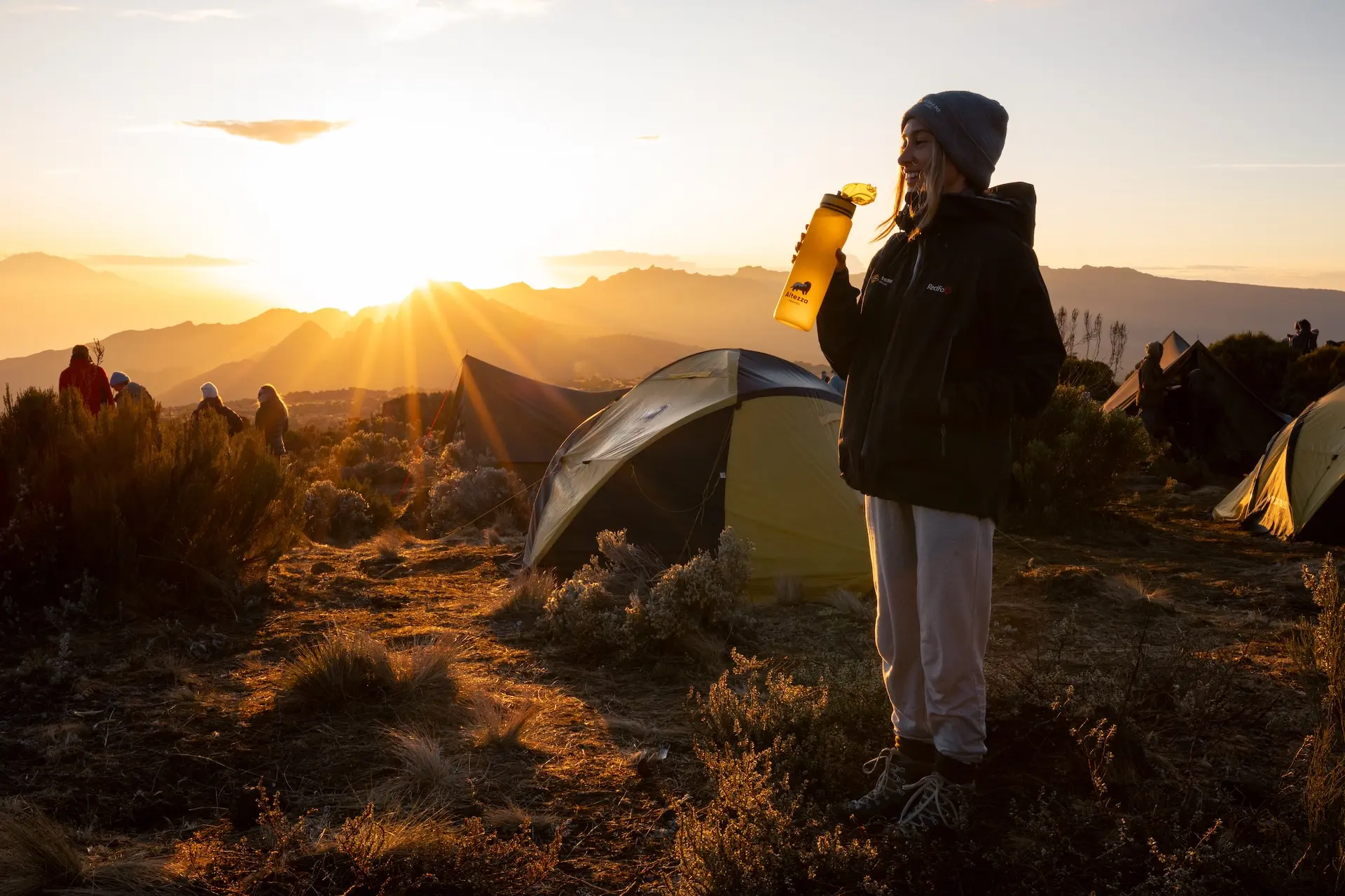 En vandrer på en Altezza Travel-ekspedition