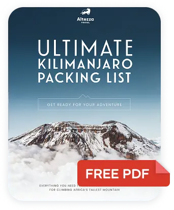 Få din PDF-pakkeliste til Kilimanjaro